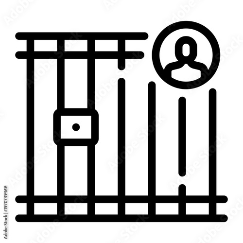 jail line icon