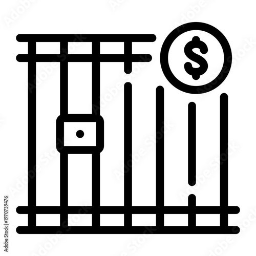 jail line icon
