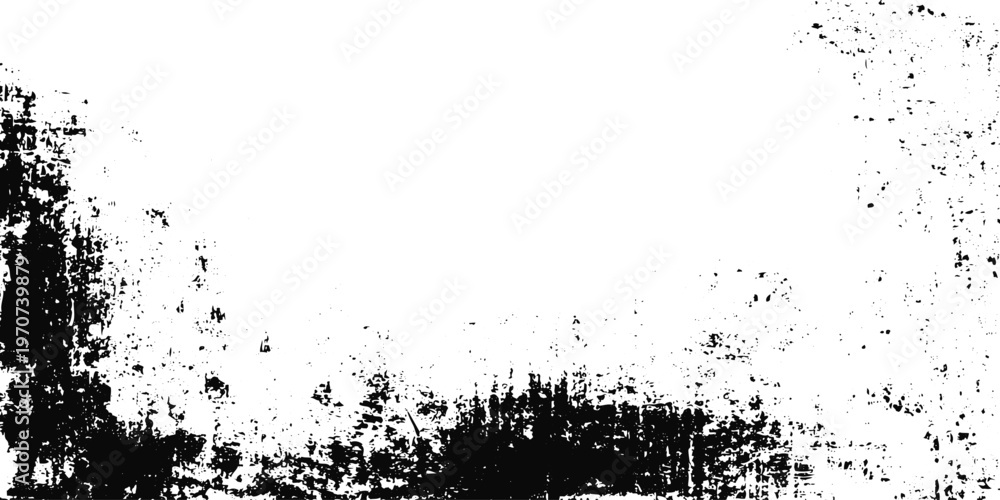 Naklejka premium Monochrome Grunge Texture with Scratch Overlay Effect. Black and White Abstract Background with Noise, Grain and Aged Distressed Pattern Style.