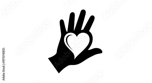 Hand making a heart shape with fingers.