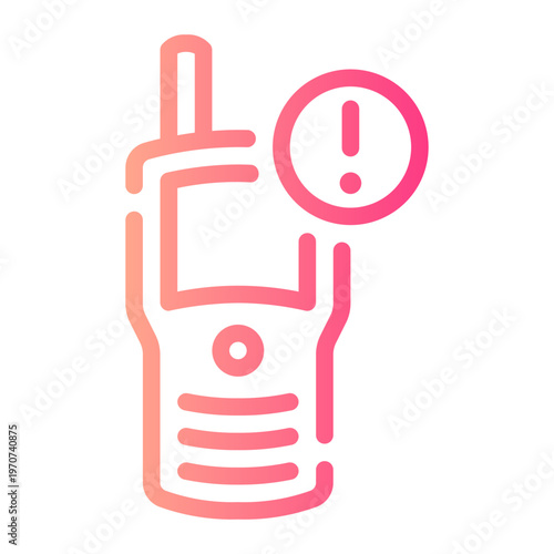 walkie talkie gradient icon