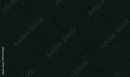 Dark green hexagon metallic mesh pattern background for modern tech website header vector