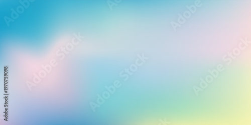 Abstract blurred gradient mesh background in bright summer colors Free Vector