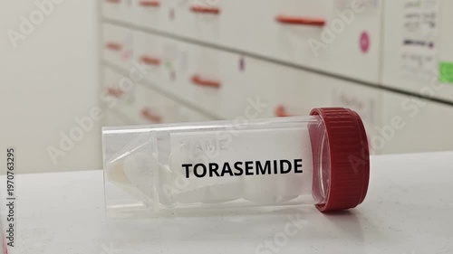 TORASEMIDE tablets used to treat edema and hypertension a loop diuretic in plastic box
