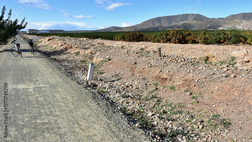 bikeway from town Huercal-Overa to Almendricos,Spain