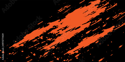Orange brush background for banner, wallpaper, sales banner and poster