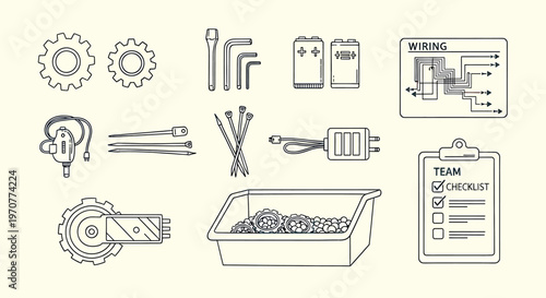 Technical drawings and blueprints isolated on transparent background architectural and engineering schematics collection