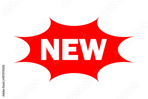 NEW - よく目立つシンプルなロゴマーク「NEW」
