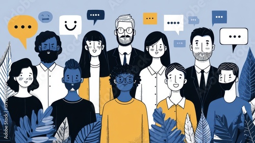 Wallpaper Mural corporate employee engagement survey with business background Torontodigital.ca