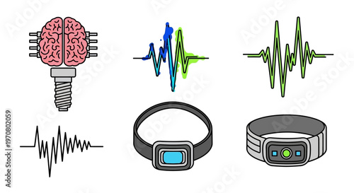 Smartwatch and brain wave technology.