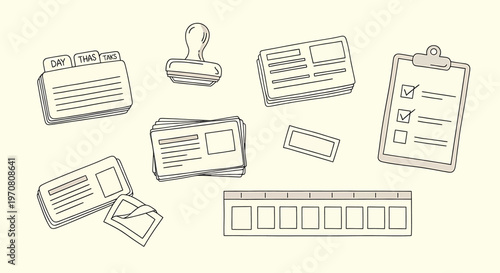 Sketch of multiple electronic components resistors isolated on transparent background