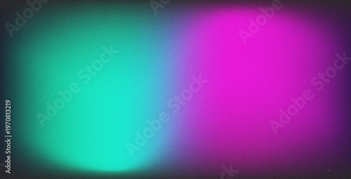 Abstract Grainy Mesh Gradient Background with Cyan and Magenta Aura Texture for Modern Minimalist Design