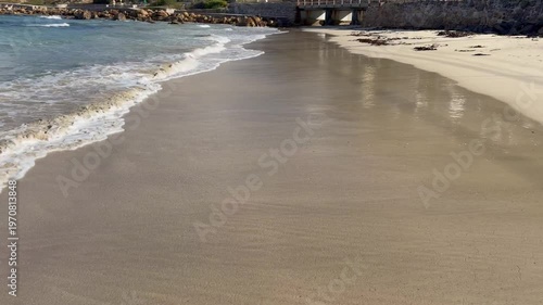 Glencairn Beach near Cape Town, South Africa on a sunny day.