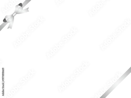 リボン蝶輪、斜F、m2銀