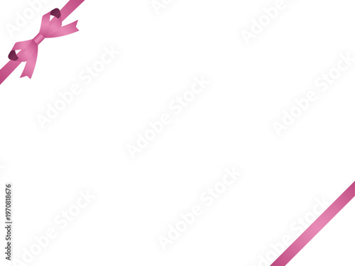 リボン蝶輪、斜F、m3ピンク