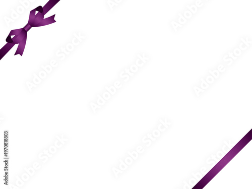 リボン蝶輪、斜F、m13紫