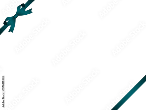 リボン蝶輪、斜F、m16青緑