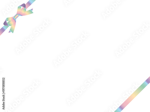 リボン蝶輪、斜F、m20虹淡