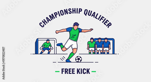 Soccer Championship Free Kick: Capturing The Intense Moments Of The Qualifier Game