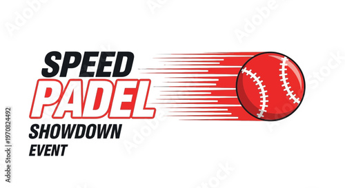 Speed Padel Showdown Event Logo Design With Fast Ball Motion Graphics