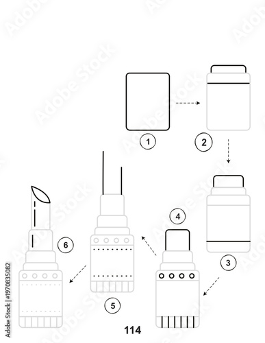 Step by step drawing guide for a kids activity showing how to create a bottle illustration