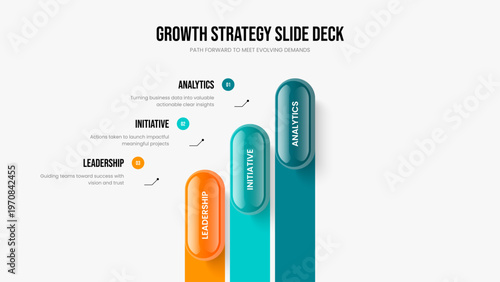 Investor Review Frame Design Vector Illustration. Sales Proposal Three Step Infographic Slideshow Layout. Advertising Report 3 Option Diagram Slide Template.