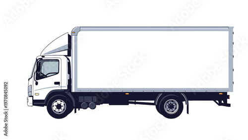 Large White Delivery Truck.