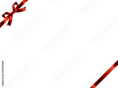 リボン蝶輪2、斜F、10赤