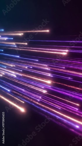 Wallpaper Mural Business Seamless looping animation of colorful diagonal lines creating a vibrant and dynamic visual scene 4 with distortion, overlay, glitch, static noise, scan on black background, 4k animated video Torontodigital.ca