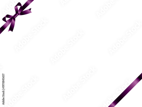 リボン蝶輪2、斜F、13紫