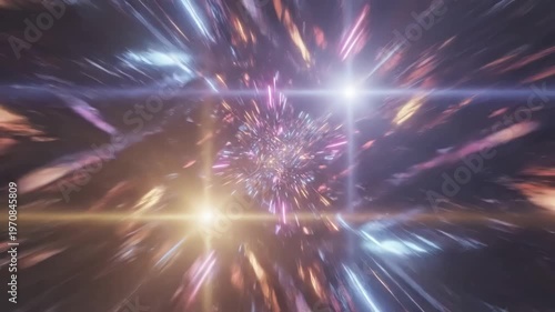 Wallpaper Mural Transport Seamless looping animation of colorful diagonal lines creating a vibrant and dynamic visual scene 1 with distortion, overlay, glitch, static noise, scan on black background, 4k animated Torontodigital.ca