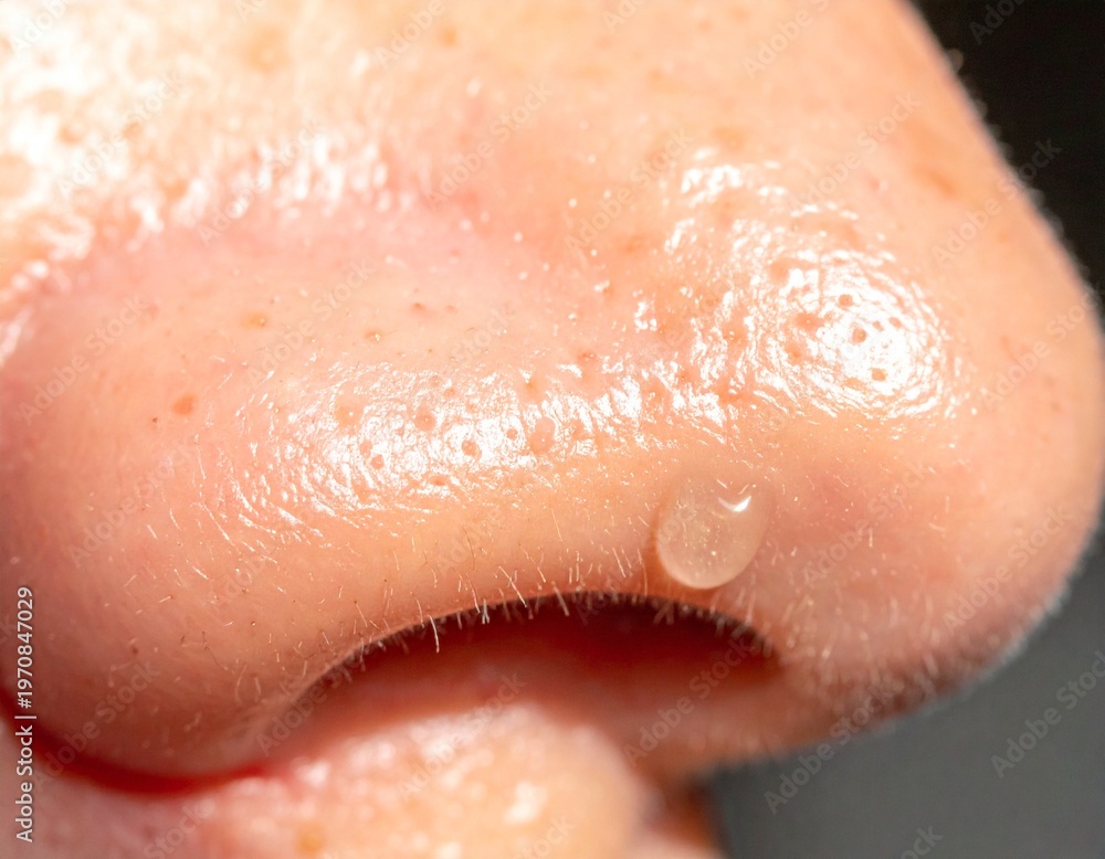 Fototapeta premium oily skin on nose