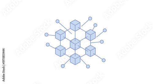 Abstract Network Structure with Cubes and Nodes
