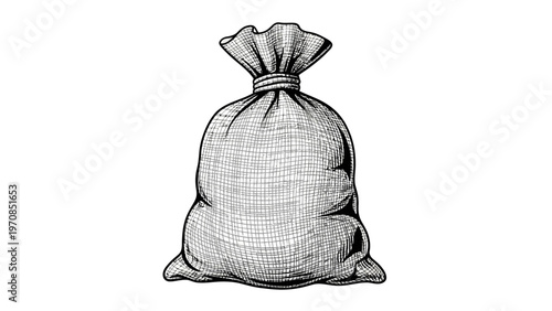 Burlap Sack Illustration.