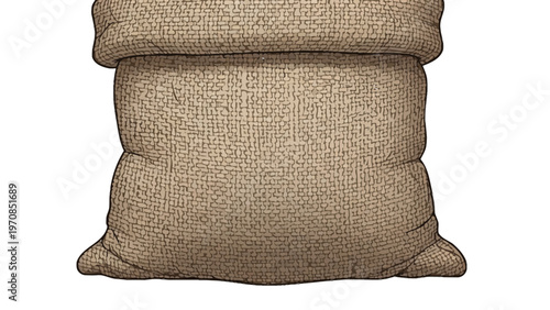Burlap Sack Stacked.