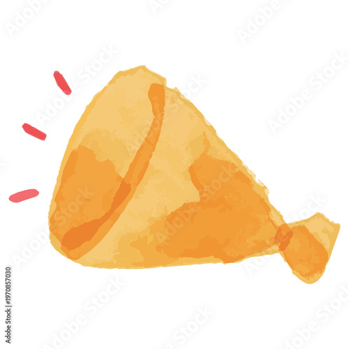 わんぱく水彩シリーズ 幼稚園・保育園向け メガホンのアイコン お知らせ 告知 ビビッド