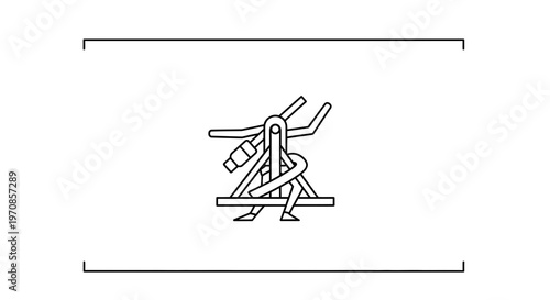 Ancient Egyptian Hieroglyph: Sekhem Symbol of Power and Strength