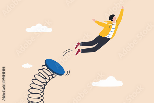 Person Jumping Up High