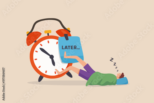 Lazy Morning Time Concept