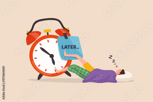 Lazy Morning Time Concept