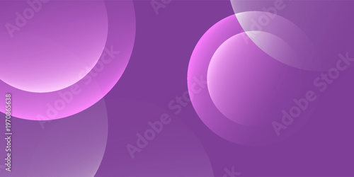 Abstract Blue Gradient Background with Transparent Overlapping Circles and Soft Light Effects