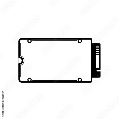 Detailed view of a memory card.