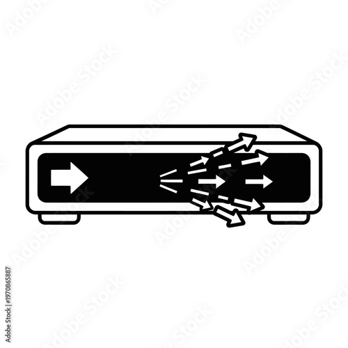 Directional arrows on a sign board.