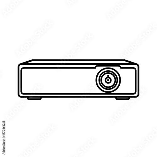 Modern home theater projector device.