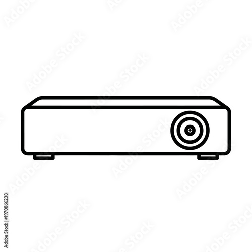 Modern home cinema projector device.