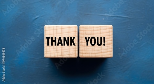 Thank You Message on Wooden Blocks - Appreciation Concept