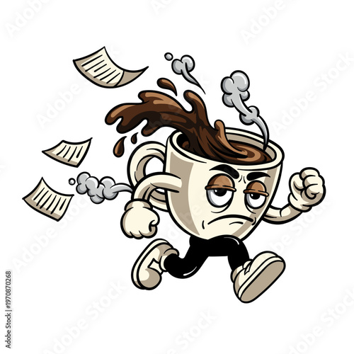 cartoon character of man with a cigar