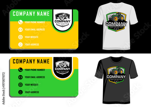 modern tractor vintage style for company