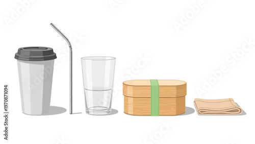 Eco-friendly alternatives to single-use items for sustainable living and zero-waste lifestyle choices