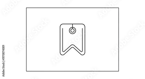 Bookmark Icon, Tag Symbol, Save Button, Favorite Marker, Label Graphic